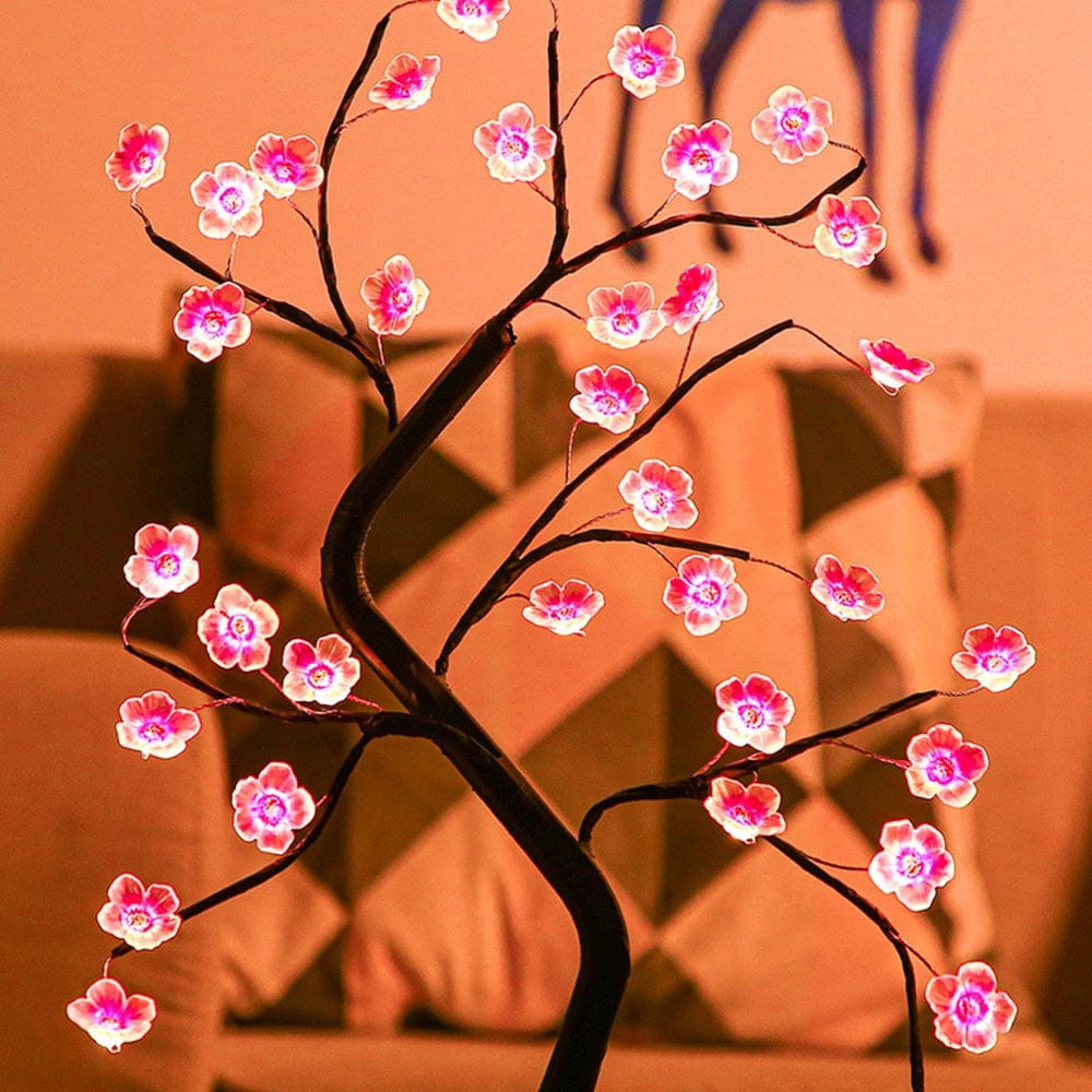LED körsbärsblomma träd bordslampa