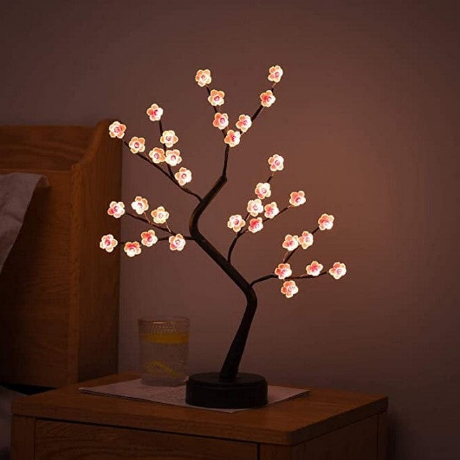 LED körsbärsblomma träd bordslampa