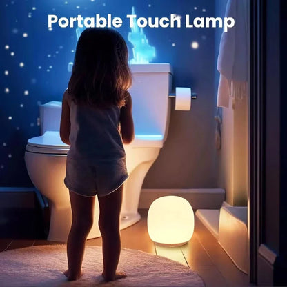 LED Ägglampa Nattlampa - USB Uppladdningsbar - Dimbara - Bärbar - Ögonskydd - 8 RGB Färger - Touchkontroll