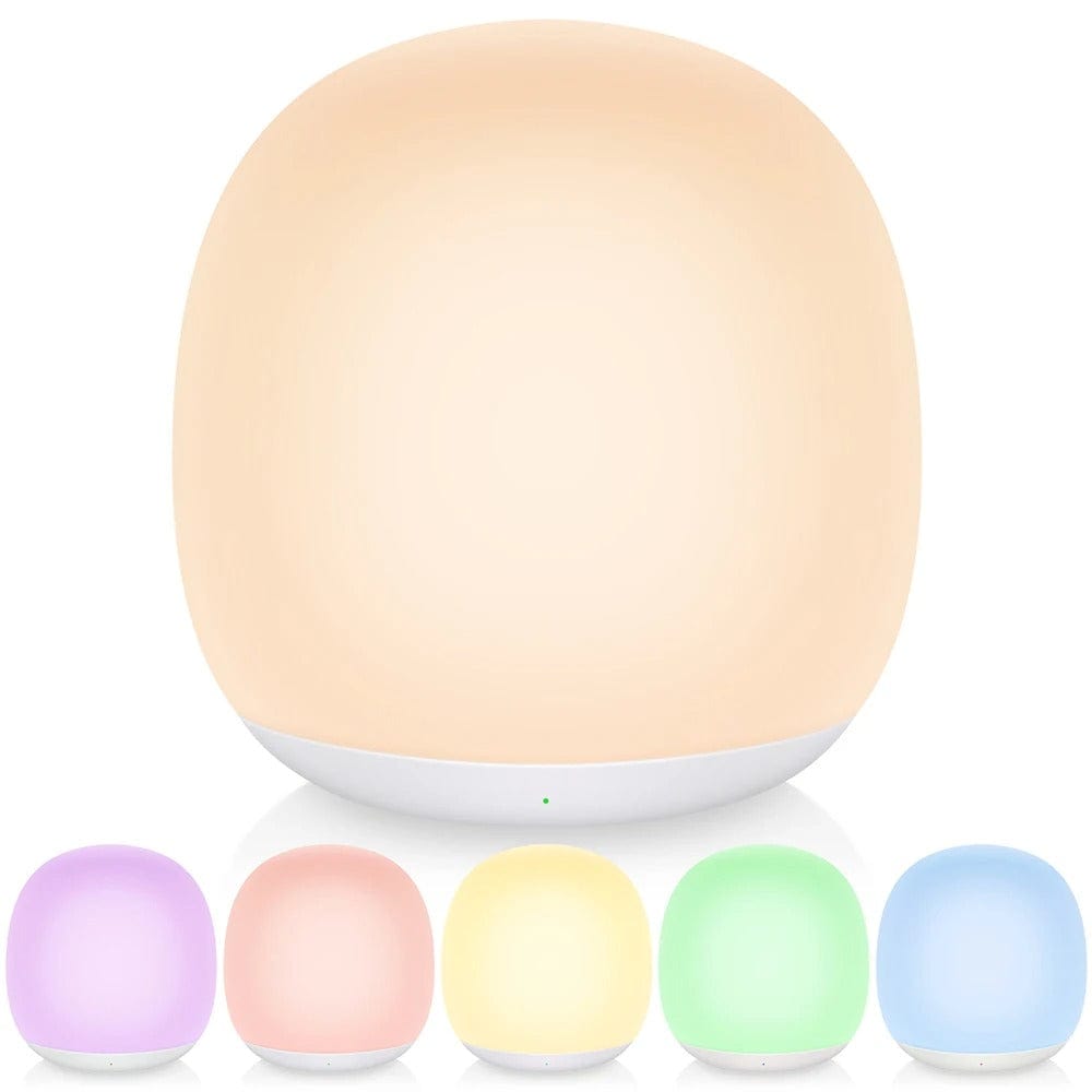 LED Ägglampa Nattlampa - USB Uppladdningsbar - Dimbara - Bärbar - Ögonskydd - 8 RGB Färger - Touchkontroll