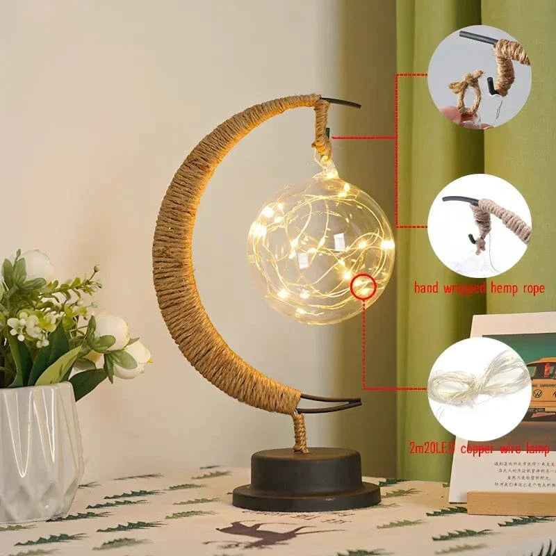 LED Mån Stjärna Nattlampa