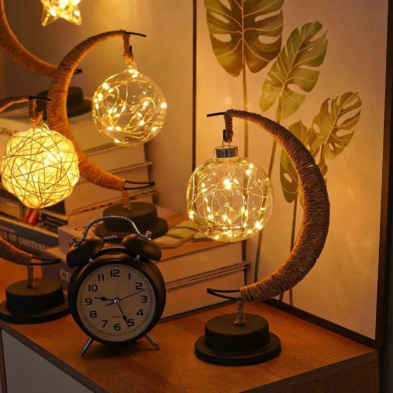 LED Mån Stjärna Nattlampa