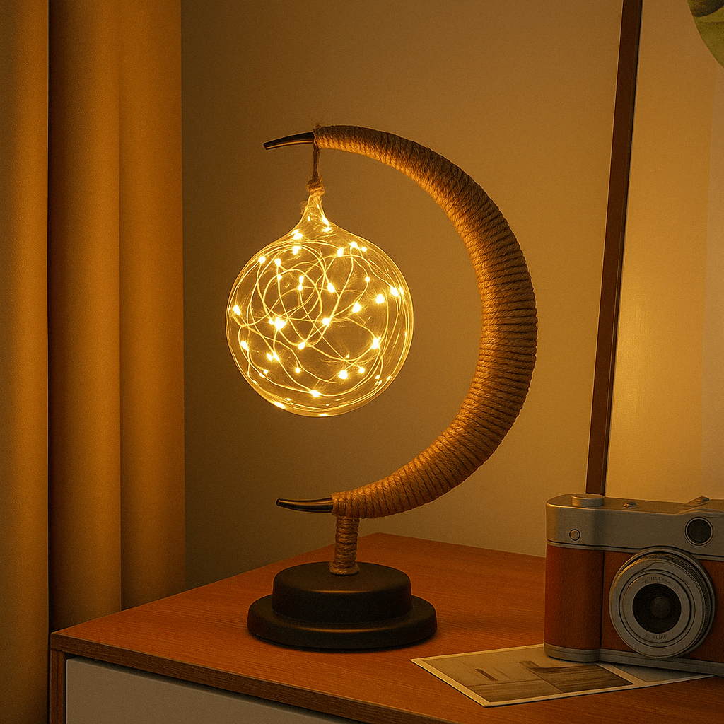 LED Mån Stjärna Nattlampa