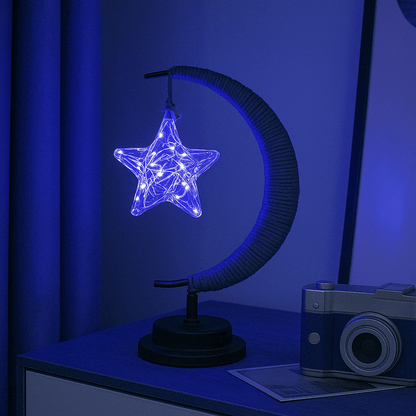 LED Mån Stjärna Nattlampa