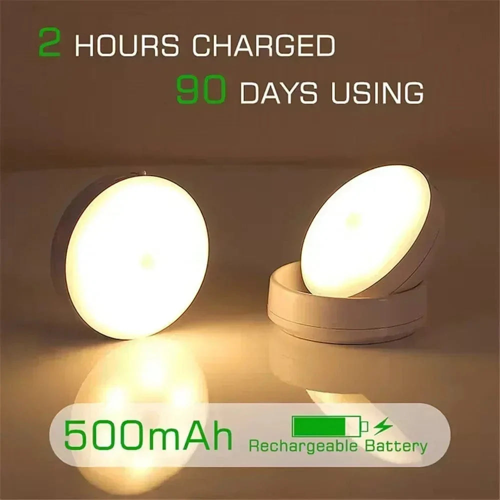 LED Nattlampa - Uppladdningsbar Rörelsesensor