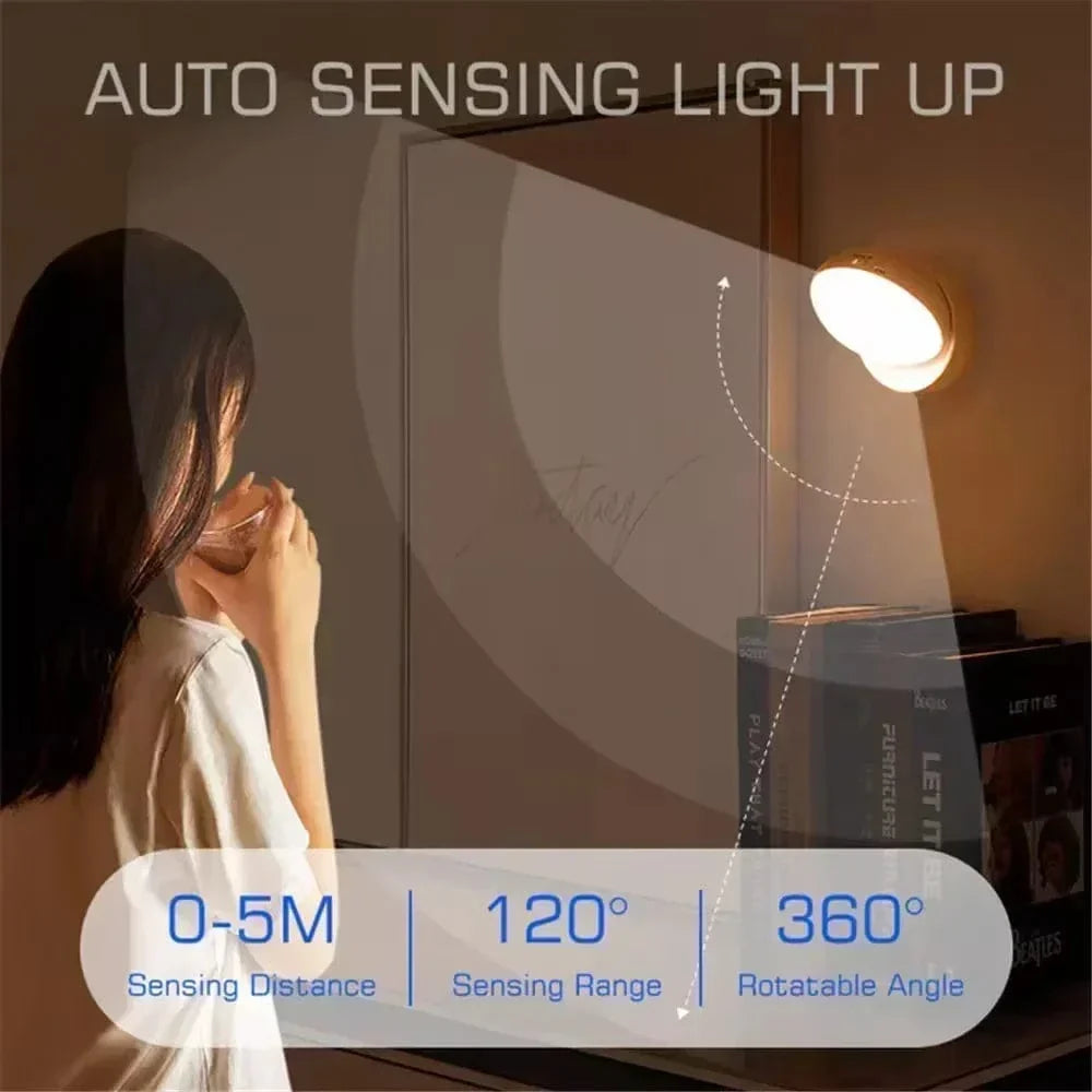 LED Nattlampa - Uppladdningsbar Rörelsesensor