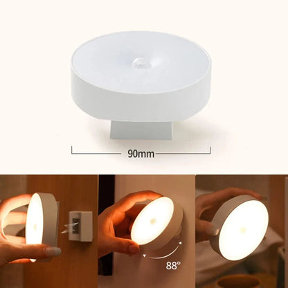 LED Nattlampa - Uppladdningsbar Rörelsesensor