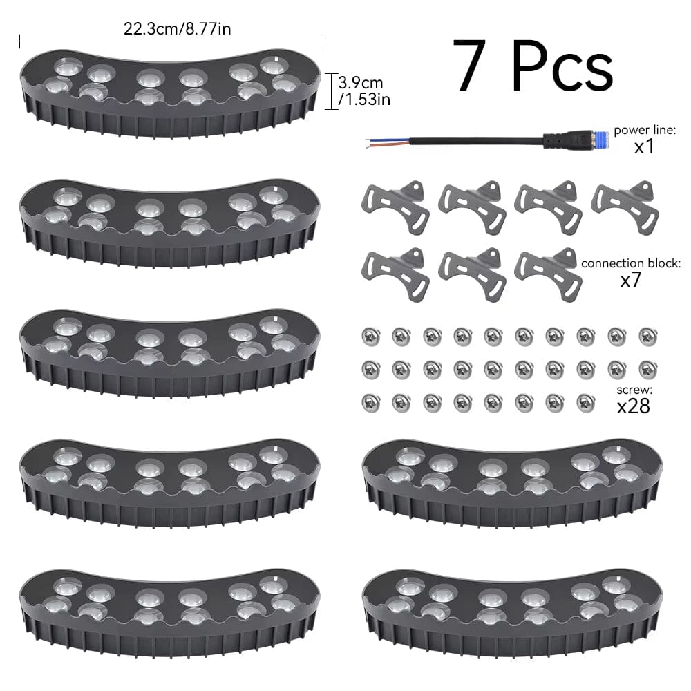 LED Utomhus Spotlights Med Spikfäste – IP65 Klassad - RGB - Aluminium - Trädgårdslandskapsbelysning - 12W - Hållbar och Väderbeständig