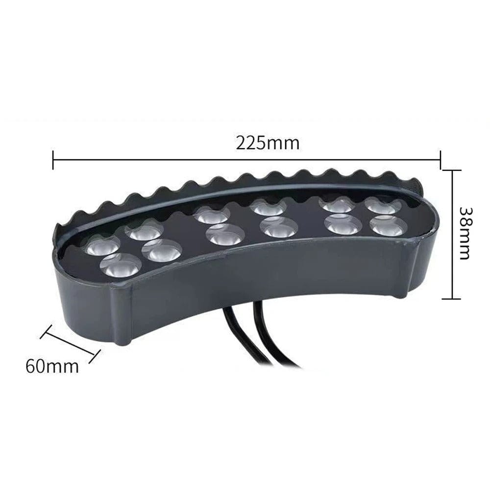 LED Utomhus Spotlights Med Spikfäste – IP65 Klassad - RGB - Aluminium - Trädgårdslandskapsbelysning - 12W - Hållbar och Väderbeständig
