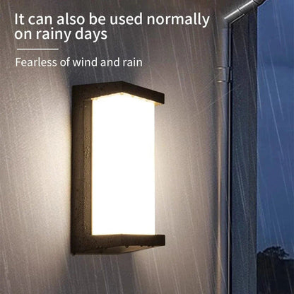 LED Utomhusvägglampa PIR Rörelsesensor