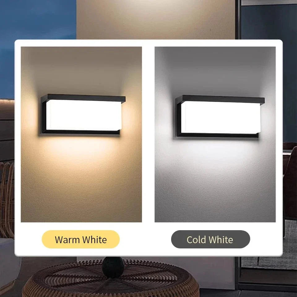 LED Utomhusvägglampa PIR Rörelsesensor