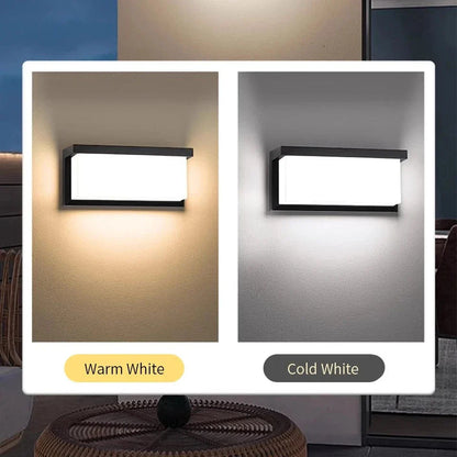 LED Utomhusvägglampa PIR Rörelsesensor