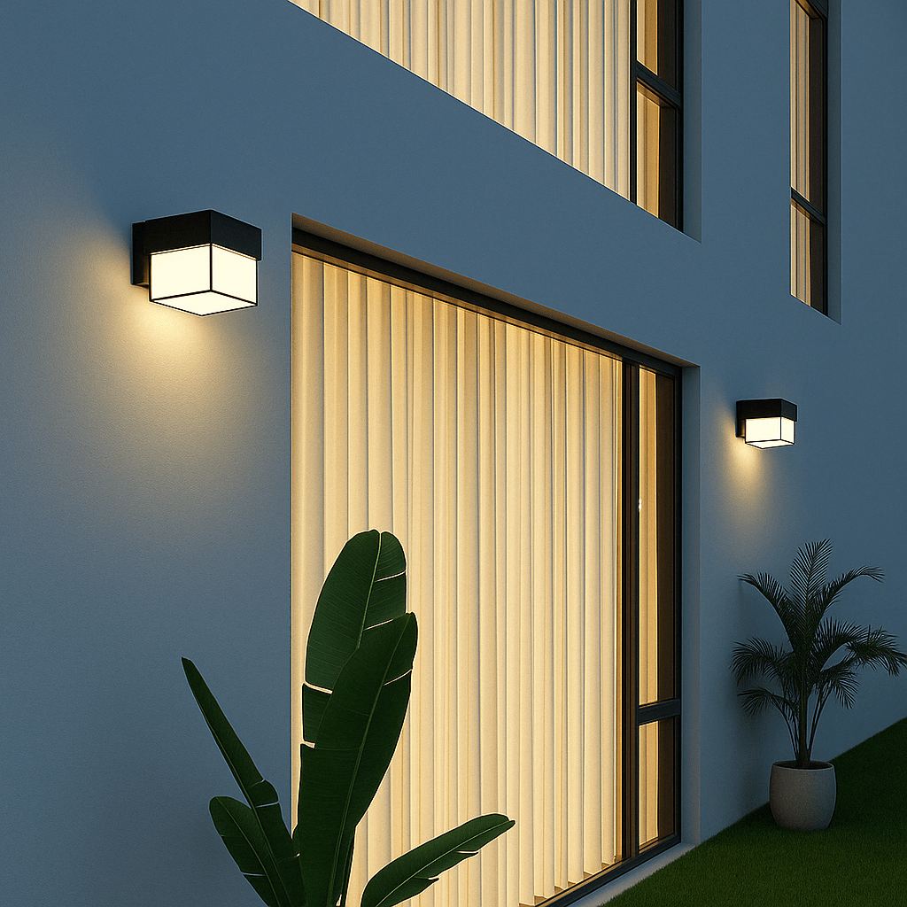 LED Utomhusvägglampa PIR Rörelsesensor