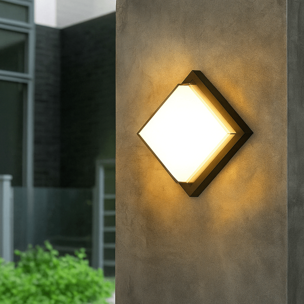 LED Utomhusvägglampa PIR Rörelsesensor