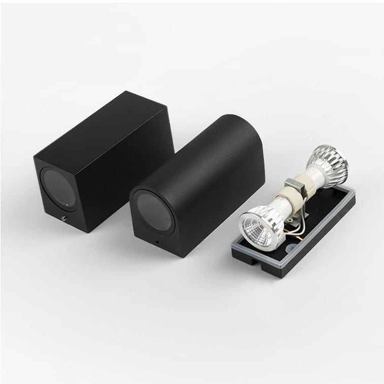 LED Utomhusvägglampa - Vattentålig Design - IP65 Klassad - Hållbart ABS Material - Modern Cylindrisk Form - 6W Effekt - Inomhus/Utebruk