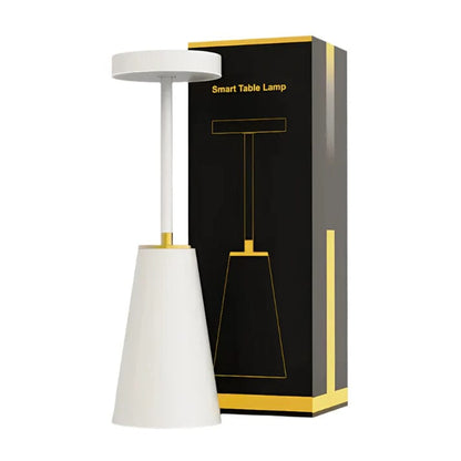 LED Laddningsbar Skrivbordslampa - Touch Dimming - Modern Design - Tre Färgtemperaturer - Sladdlös - Ideal För Inomhusbruk - Snygg Estetik