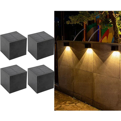 LED Solarbelysning för Vägg – Utomhusmontering – IP65 Vattentålig – Europeisk Stil - Manuell Strömbrytare - Trädgårdsbelysning - 6-12 Timmars Belysning