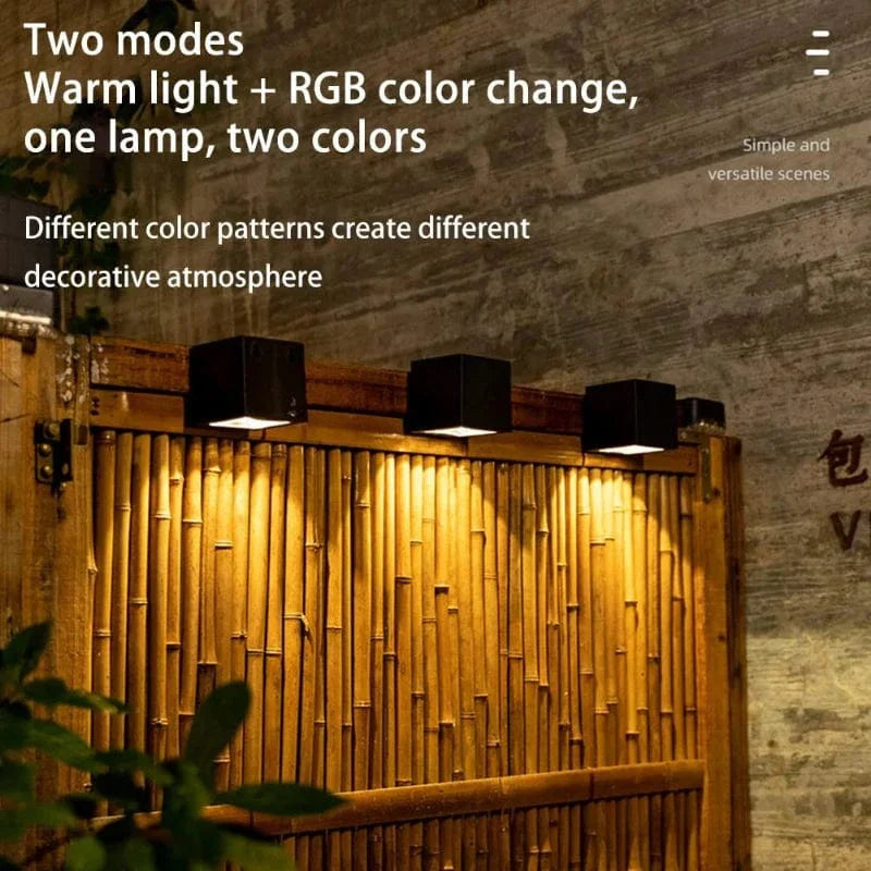 LED Solarbelysning för Vägg – Utomhusmontering – IP65 Vattentålig – Europeisk Stil - Manuell Strömbrytare - Trädgårdsbelysning - 6-12 Timmars Belysning