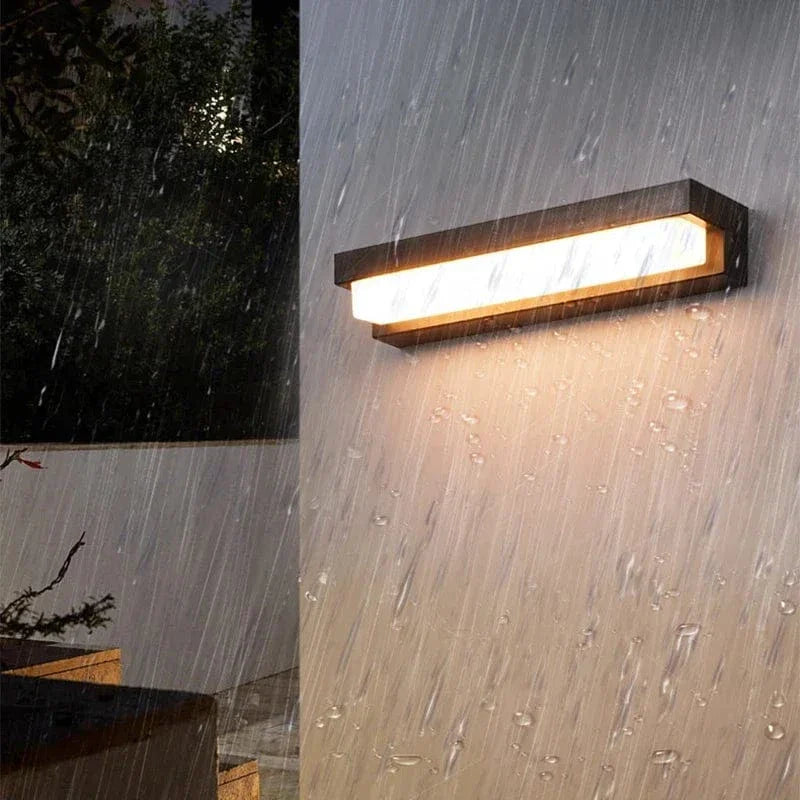 LED Solarskydd Vägglampa - Väggmonterad - Vattentålig - Justerbar Färgtemperatur - Idealisk För Utomhusområden - Intelligent Ljuskontroll