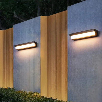LED Solarskydd Vägglampa - Väggmonterad - Vattentålig - Justerbar Färgtemperatur - Idealisk För Utomhusområden - Intelligent Ljuskontroll