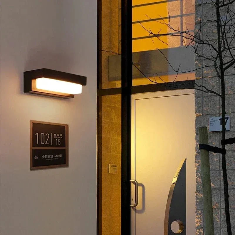 LED Solarskydd Vägglampa - Väggmonterad - Vattentålig - Justerbar Färgtemperatur - Idealisk För Utomhusområden - Intelligent Ljuskontroll