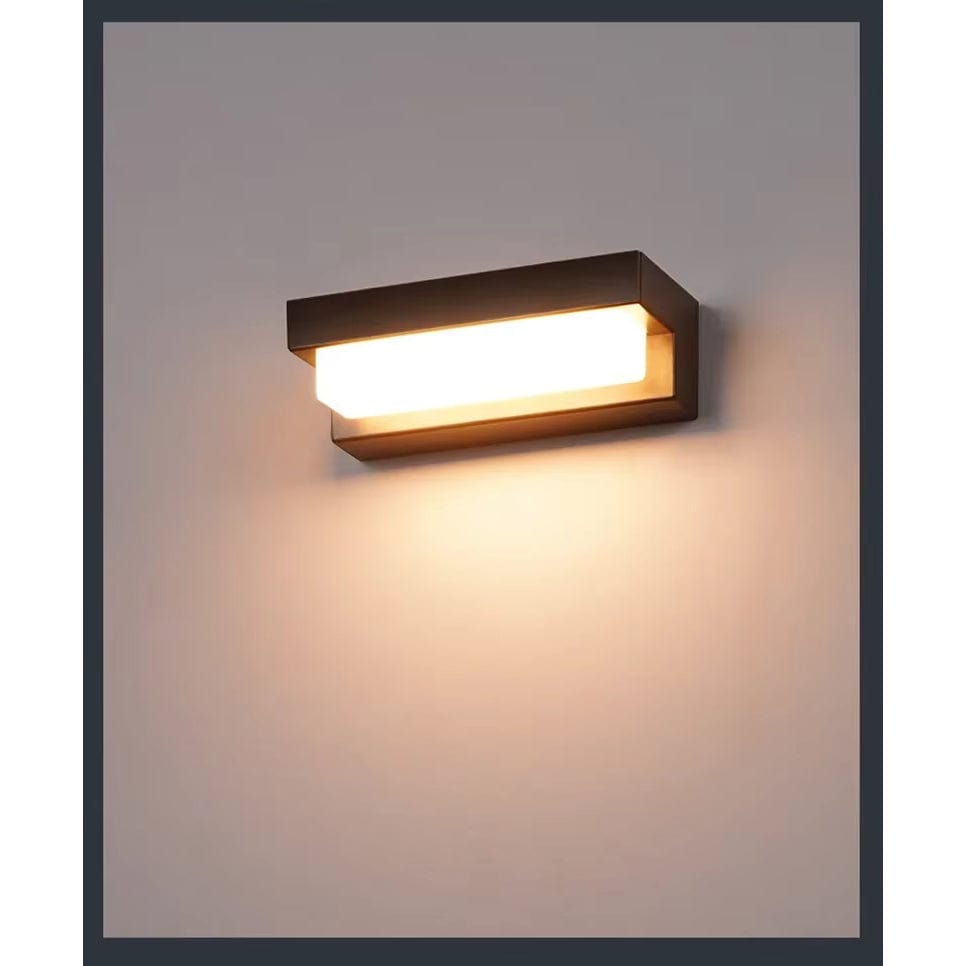 LED Solarskydd Vägglampa - Väggmonterad - Vattentålig - Justerbar Färgtemperatur - Idealisk För Utomhusområden - Intelligent Ljuskontroll