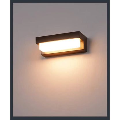 LED Solarskydd Vägglampa - Väggmonterad - Vattentålig - Justerbar Färgtemperatur - Idealisk För Utomhusområden - Intelligent Ljuskontroll
