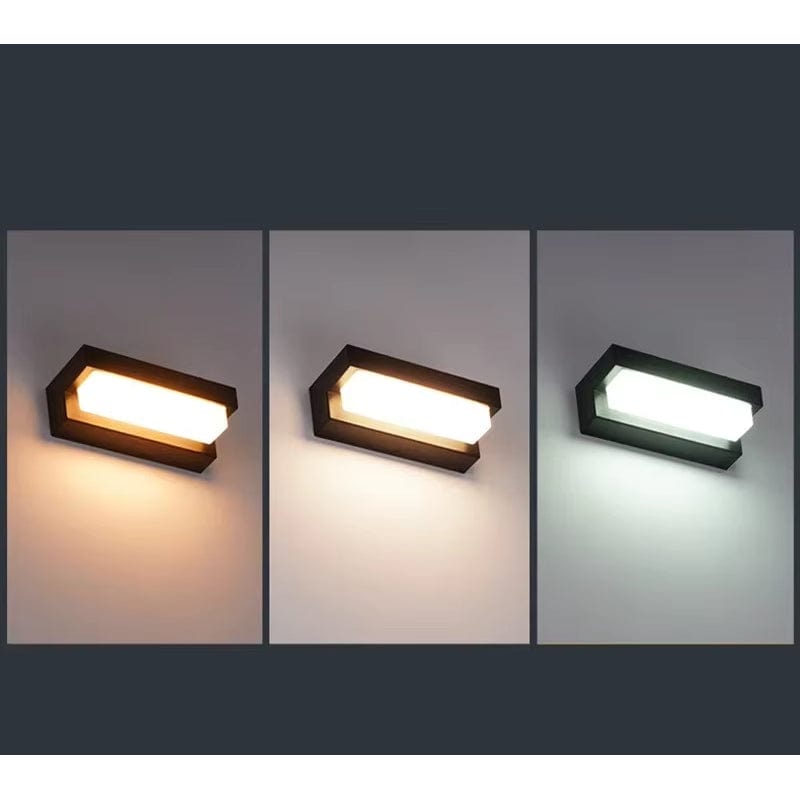 LED Solarskydd Vägglampa - Väggmonterad - Vattentålig - Justerbar Färgtemperatur - Idealisk För Utomhusområden - Intelligent Ljuskontroll