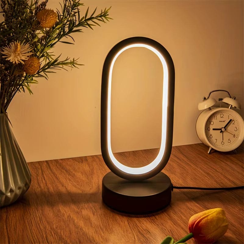 LED Bordslampa – U-formad Design – Varm Ljus – Modern Stil - Idealisk För Sovrum - Vardagsrum - Skrivbordsanvändning