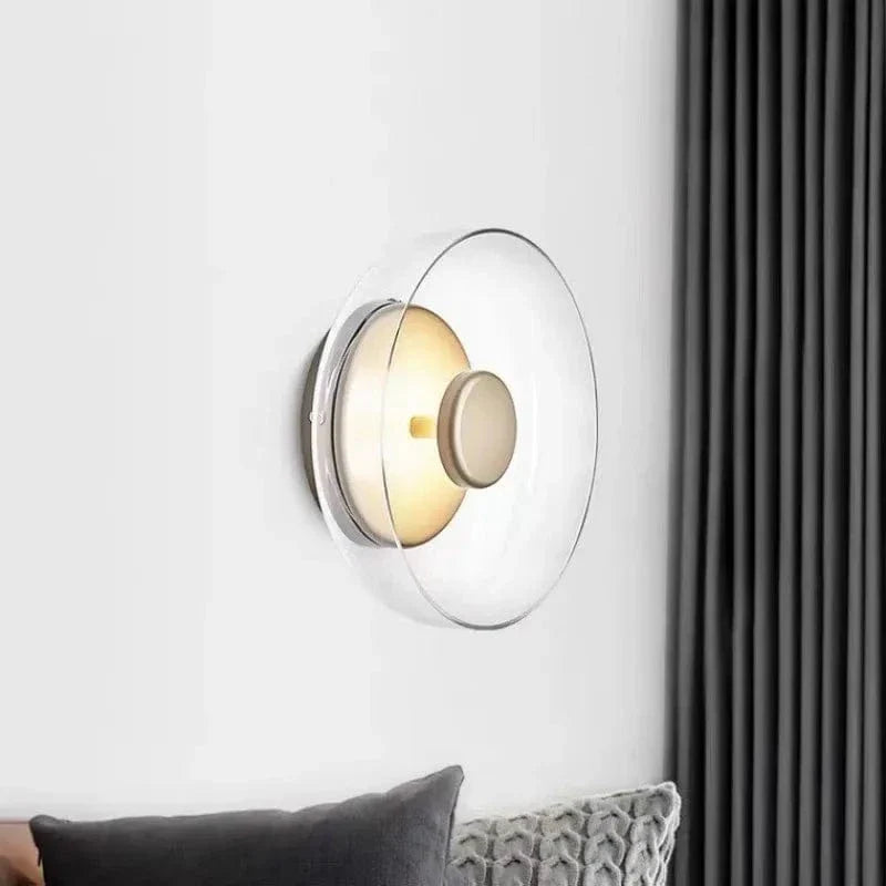 LED Vägglampa Med Glas Skärm - Modern Design - Varm Vit Ljus - Järn Konstruktion - Inomhus Vägglampor - Dekorativa Väggfästen
