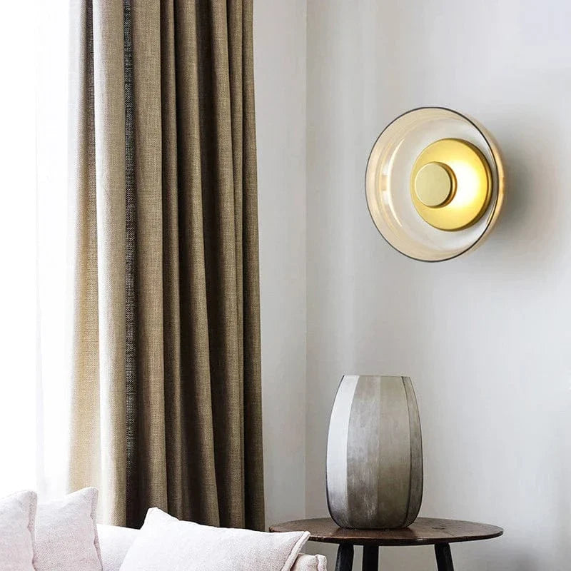 LED Vägglampa Med Glas Skärm - Modern Design - Varm Vit Ljus - Järn Konstruktion - Inomhus Vägglampor - Dekorativa Väggfästen