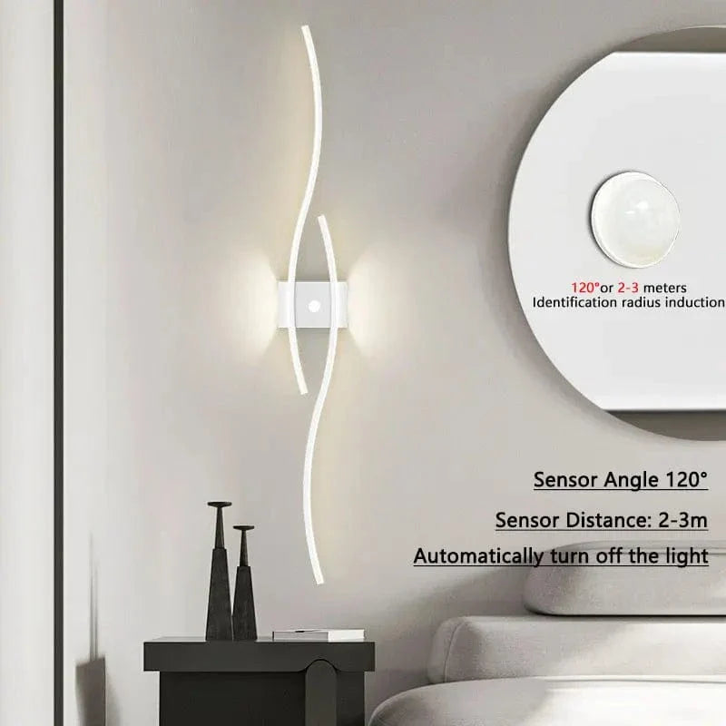 LED Väggregal PIR Rörelsesensor