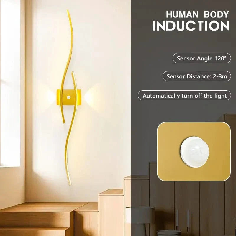 LED Väggregal PIR Rörelsesensor