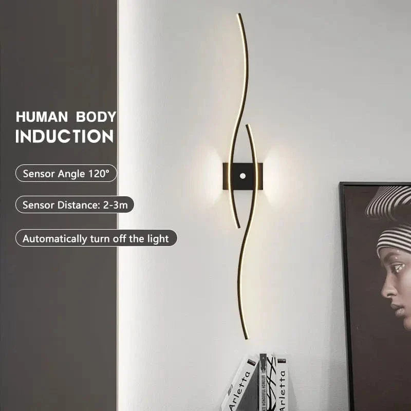 LED Väggregal PIR Rörelsesensor