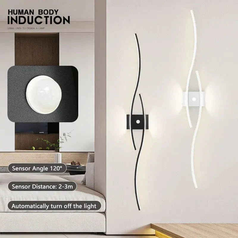 LED Väggregal PIR Rörelsesensor