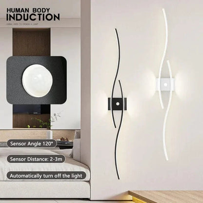 LED Väggregal PIR Rörelsesensor