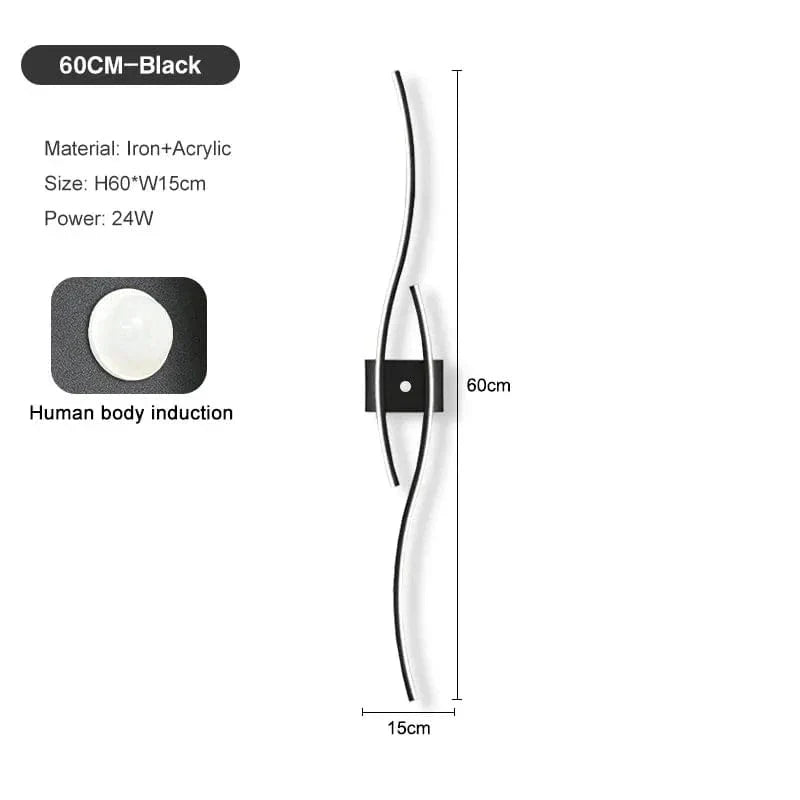 LED Väggregal PIR Rörelsesensor