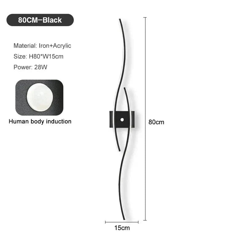 LED Väggregal PIR Rörelsesensor