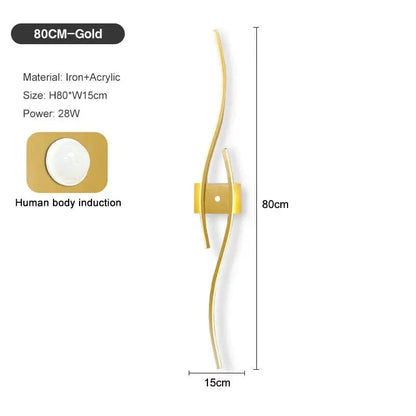 LED Väggregal PIR Rörelsesensor