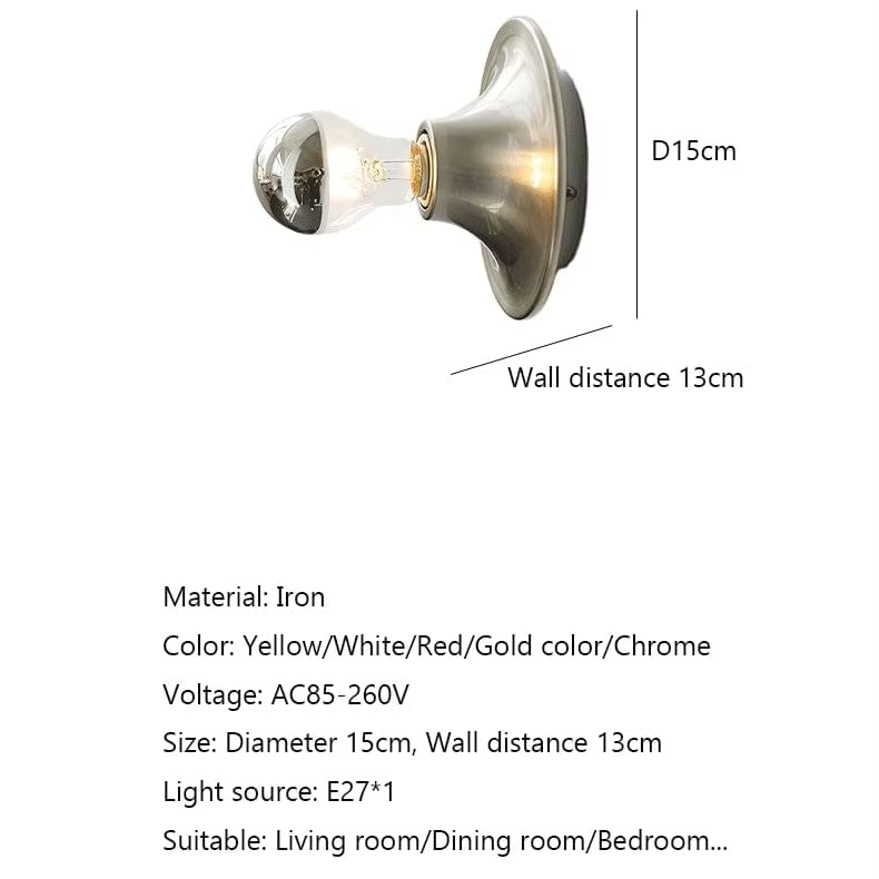 LED Vägglampa – Väggmonterad Dekorativ Armatur – Nordisk Design - Varm Vit - Inomhusbruk - Energihushållande - Hållbar Metall och Akryl