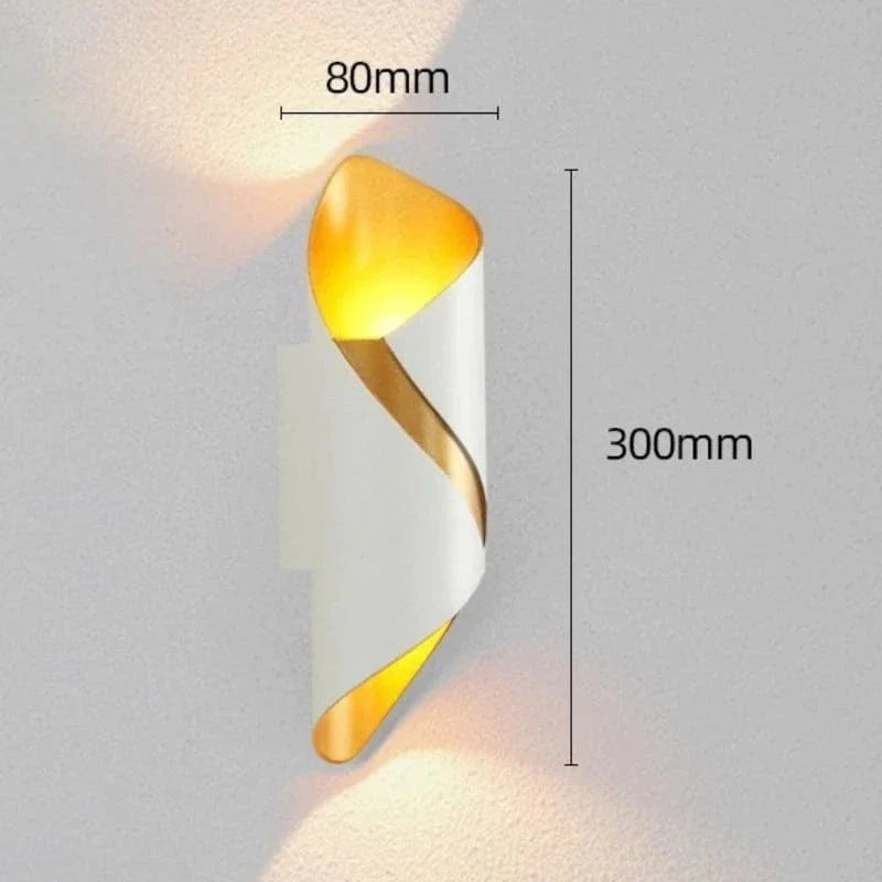 LED Vägglampa - Väggmonterad - IP65 Vattentät - Kreativ Upp-och-Ner Belysning - Modern Design - Lämplig för Inomhus/Utomhusbruk