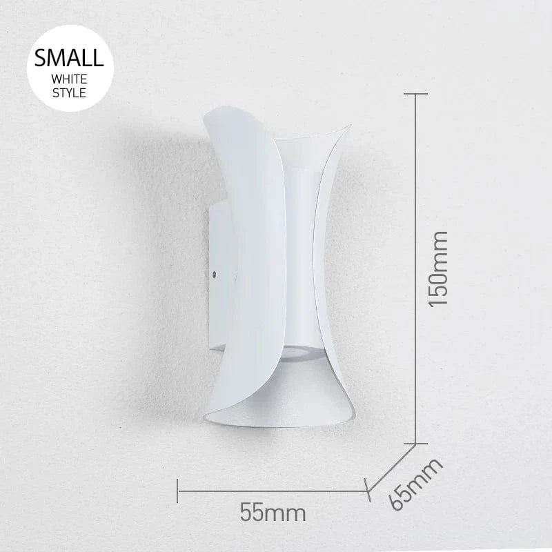 LED Vägglampa Med Modern Design – Vattentät - Aluminium - Inomhus/Utebruk