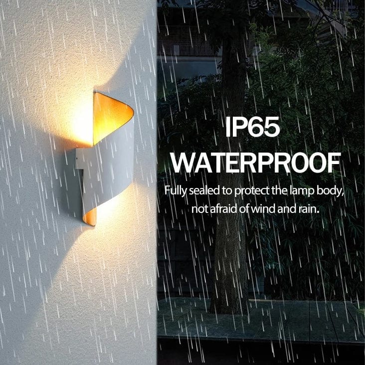 LED Vägglampa Med Modernt Spiraldesign - Vattentät - Inomhus/Utebruk - 10W - Aluminiumkonstruktion - IP65 Klassad