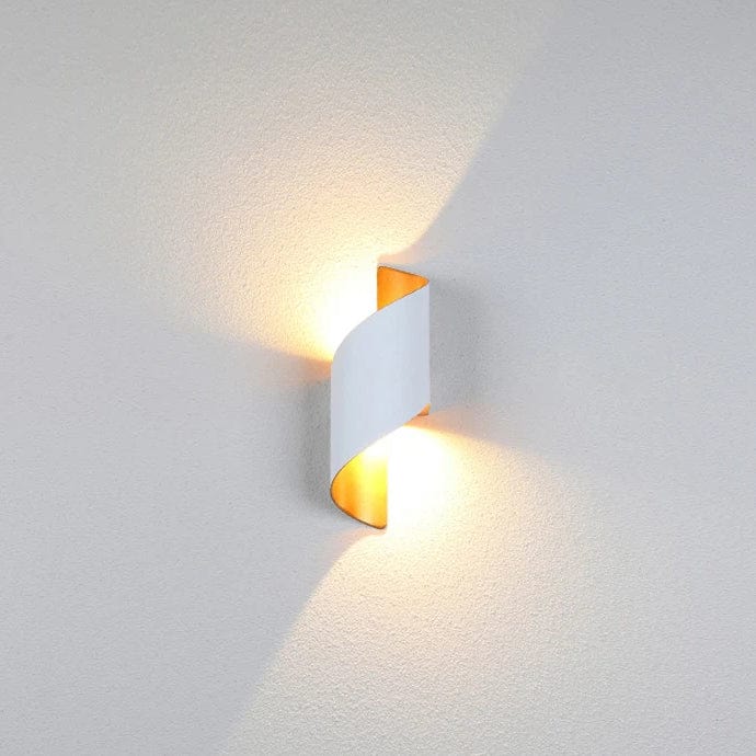 LED Vägglampa Med Modernt Spiraldesign - Vattentät - Inomhus/Utebruk - 10W - Aluminiumkonstruktion - IP65 Klassad