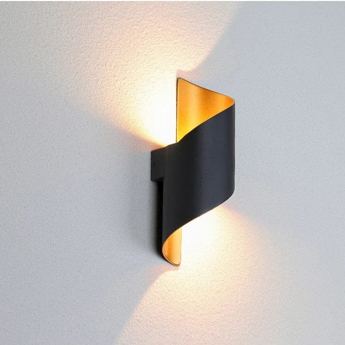 LED Vägglampa Med Modernt Spiraldesign - Vattentät - Inomhus/Utebruk - 10W - Aluminiumkonstruktion - IP65 Klassad
