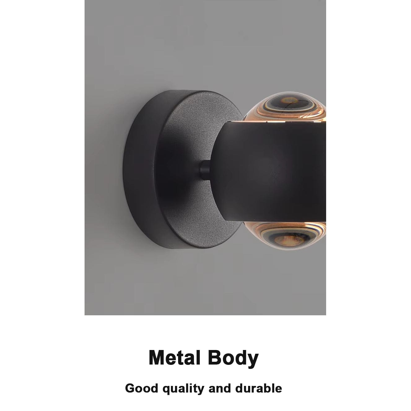 LED vägglampa med roterbar design – Modern - Frostad metall - Akrylinse - Upp/Ner belysning - Nordisk stil