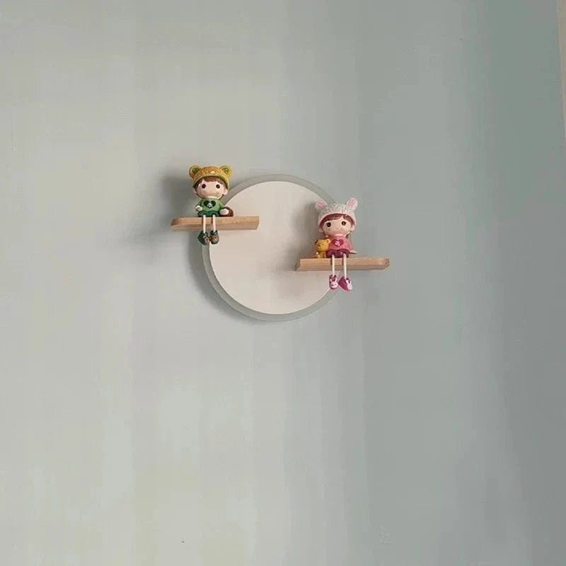 LED Vägglampa Med Unicorn Design – Vägghängd - Nattlampa - Keramik - Barnrum Dekoration - Varm Glöd - Färgglada Accenter