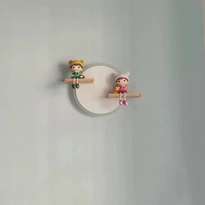 LED Vägglampa Med Unicorn Design – Vägghängd - Nattlampa - Keramik - Barnrum Dekoration - Varm Glöd - Färgglada Accenter