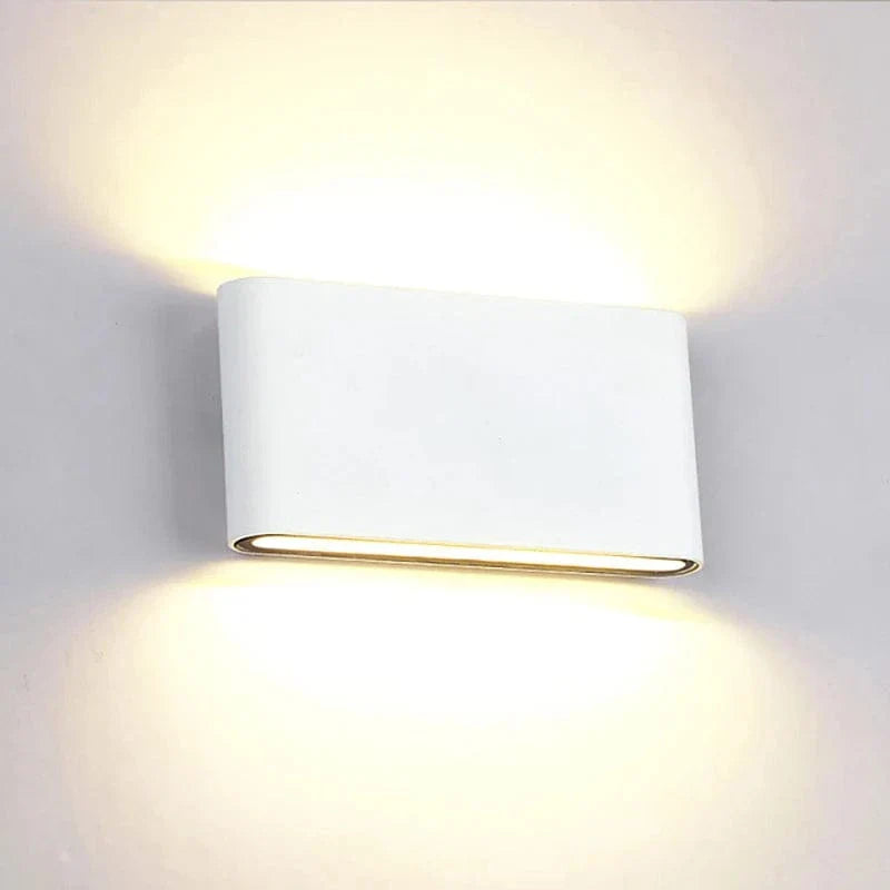 LED Vägglampa Med Upp/Ned Montering – Vattentät - Justerbar Färgtemperatur - Aluminium - Modern Design - Inomhus/Ute Användning