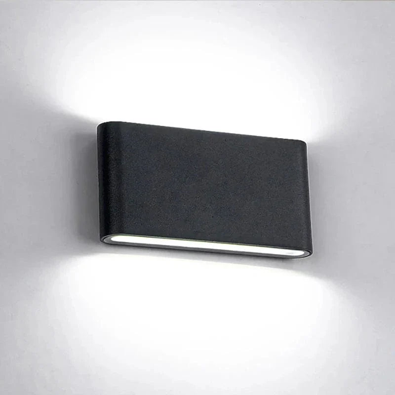 LED Vägglampa Med Upp/Ned Montering – Vattentät - Justerbar Färgtemperatur - Aluminium - Modern Design - Inomhus/Ute Användning